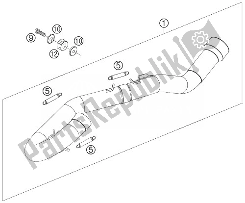 All parts for the Mainfold of the KTM 450 SXS F Europe 2007