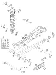 bras oscillant, amortisseur 65sx