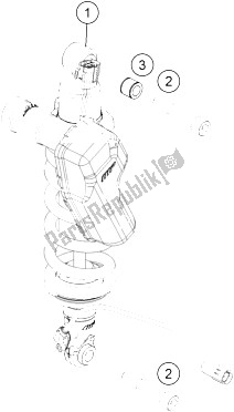 Wszystkie części do Amortyzator KTM 1190 Adventure ABS Grey USA 2015