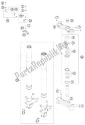 forcella anteriore, pinza tripla