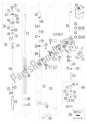 pernas dianteiras - suspensão wp usd 48 + pa 950