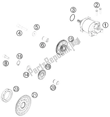 Tutte le parti per il Avviamento Elettrico del KTM 450 EXC Australia 2014