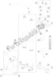 forcella anteriore, pinza tripla