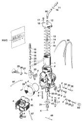 CARBURETOR DELL'ORTO PHM 38/40SD