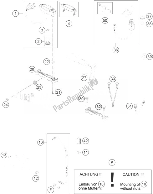 Tutte le parti per il Strumenti / Sistema Di Blocco del KTM 500 EXC USA 2014