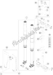 fourche avant, triple serrage