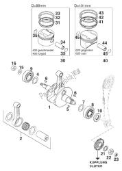 albero motore - pistone 400/620 rx