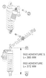 REAR SUSPENSION WP 950 ADVENTURE