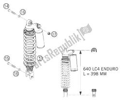 REAR SUSPENSION 640 LC4 ENDURO