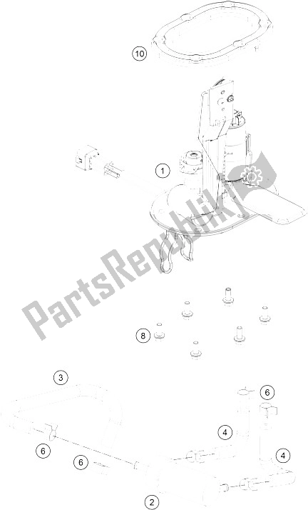 All parts for the Fuel Pump of the KTM 250 Duke BL ABS B D 15 Europe 2015