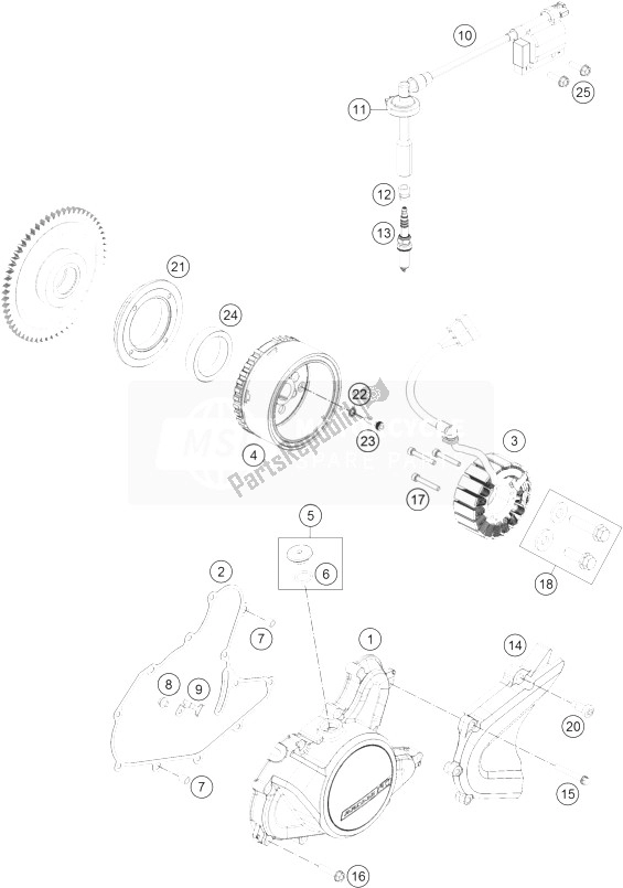 Todas las partes para Sistema De Encendido de KTM 200 Duke White W Oabs B D 13 Argentina 2013