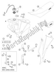 FUEAL TANK, SEAT, COVER 250/30