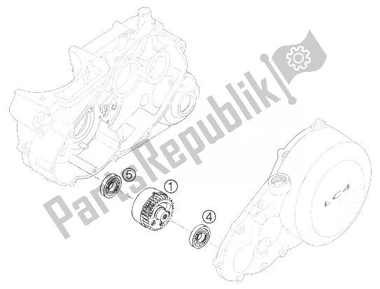 Toutes les pièces pour le Arbre D'équilibrage du KTM 640 LC4 Supermoto Prestige 04 Europe 2004