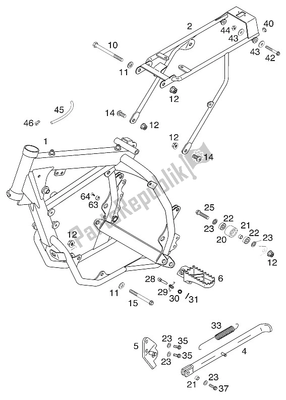 Todas las partes para Marco, 65 Ccm 2000 de KTM 60 SX Europe 2000