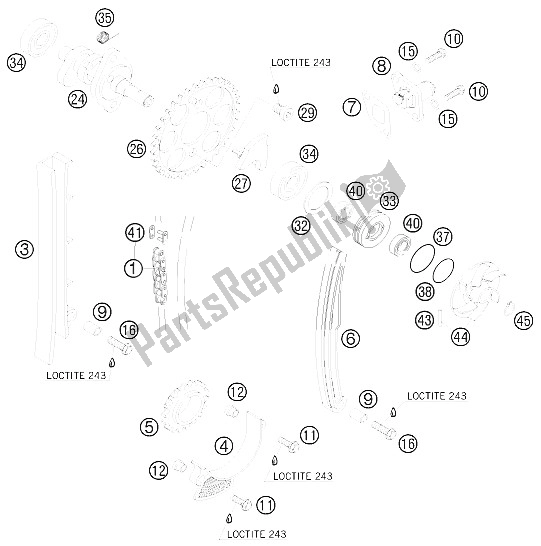 Tutte le parti per il Unità Di Cronometraggio del KTM 525 XC ATV Europe 2011