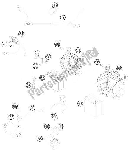 Todas las partes para Arnés De Cableado de KTM 450 SMR Europe 2010