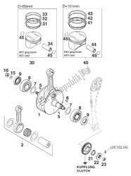 CRANKSHAFT - PISTON 400/620 '