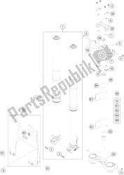 forcella anteriore, pinza tripla