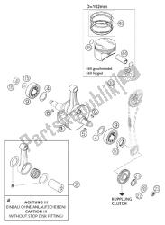 CRANKSHAFT, PISTON 660 RALLY