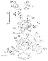 głowica cylindra 250 exc racing