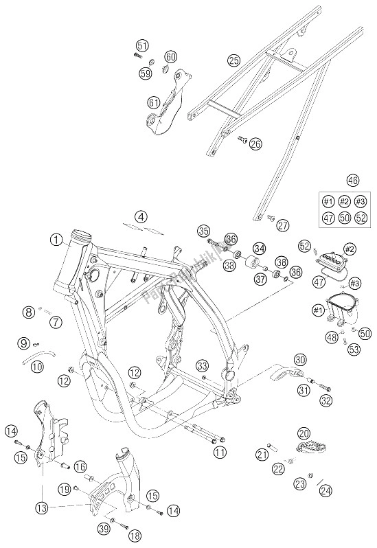 Todas las partes para Marco, 450/525 Smr de KTM 450 SMR Europe 2005