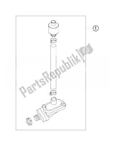 All parts for the Secondary Air System of the KTM 200 EXC Europe 2007