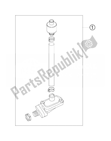 All parts for the Secondary Air System of the KTM 250 EXC Europe 2007