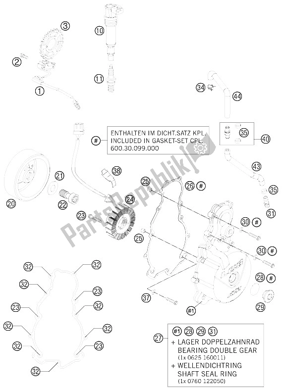 Toutes les pièces pour le Système De Mise à Feu du KTM 990 Super Duke Black France 2012