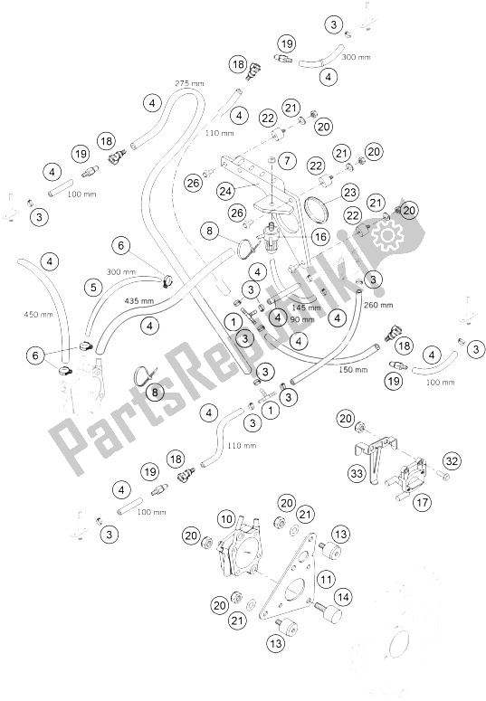 Tutte le parti per il Sistema Di Alimentazione Carburante del KTM 660 Rallye Factory Repl Europe 2005