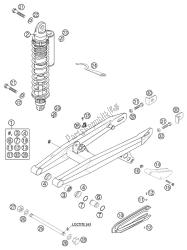 bras oscillant, amortisseur 65sx