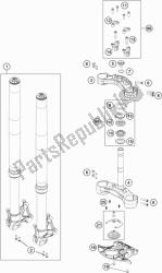 FRONT FORK, TRIPLE CLAMP