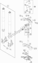 forcella anteriore, pinza tripla