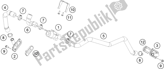 All parts for the Secondary Air System Sas of the KTM 1090 Adventure R EU 2018