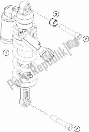 All parts for the Shock Absorber of the KTM 1090 Adventure R EU 2018