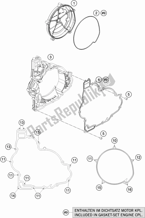 Wszystkie części do Pokrywa Sprz? G? A KTM 1090 Adventure R EU 2019