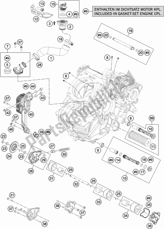 Alle onderdelen voor de Smeersysteem van de KTM 1090 Adventure R EU 2019