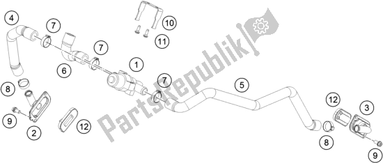 All parts for the Secondary Air System Sas of the KTM 1090 Adventure R EU 2019