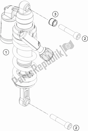 Tutte le parti per il Ammortizzatore del KTM 1090 Adventure R EU 2019