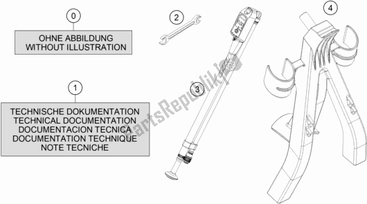 All parts for the Seperate Enclosure of the KTM 125 SX US 2020