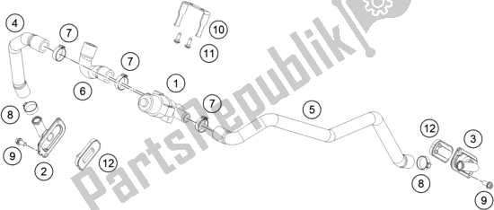 All parts for the Secondary Air System Sas of the KTM 1290 Super ADV. S Black 17 2017