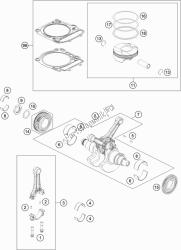 CRANKSHAFT, PISTON