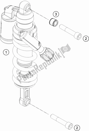 All parts for the Shock Absorber of the KTM 1290 Super Adventure R EU 2018