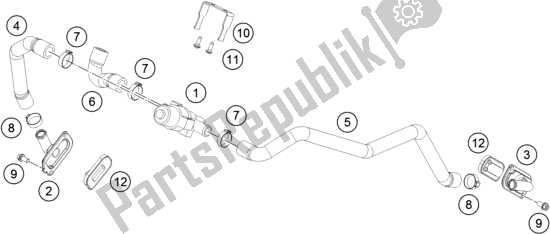 All parts for the Secondary Air System Sas of the KTM 1290 Super Adventure R EU 2019