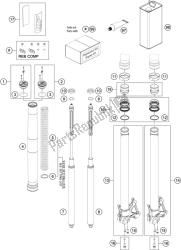 FRONT FORK DISASSEMBLED