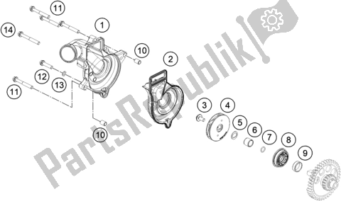 Todas las partes para Bomba De Agua de KTM 1290 Super Adventure R EU 2021