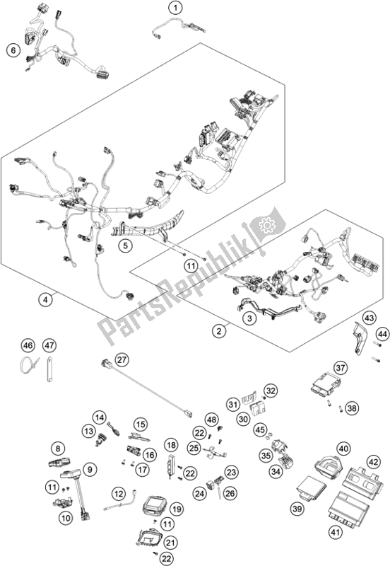 Todas las partes para Arnés De Cableado de KTM 1290 Super Adventure R EU 2021