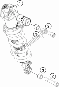 Todas las partes para Amortiguador de KTM 1290 Super Adventure S,black EU 2018