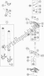 FRONT FORK, TRIPLE CLAMP