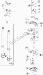 forcella anteriore, pinza tripla