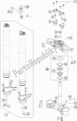 forcella anteriore, pinza tripla